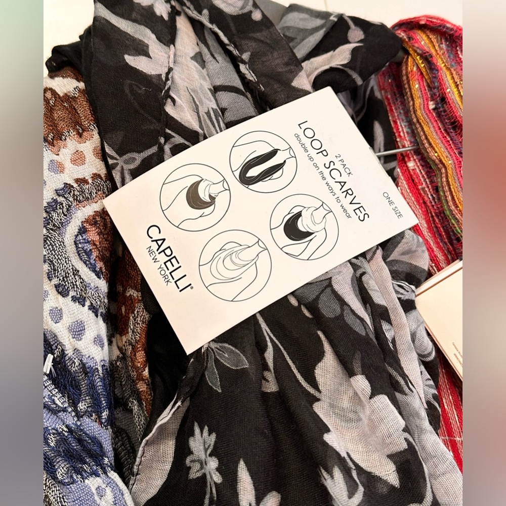 3 Infinity Scarves With Beautiful Patterns ($55 Value) NEW! - Picture 3 of 4